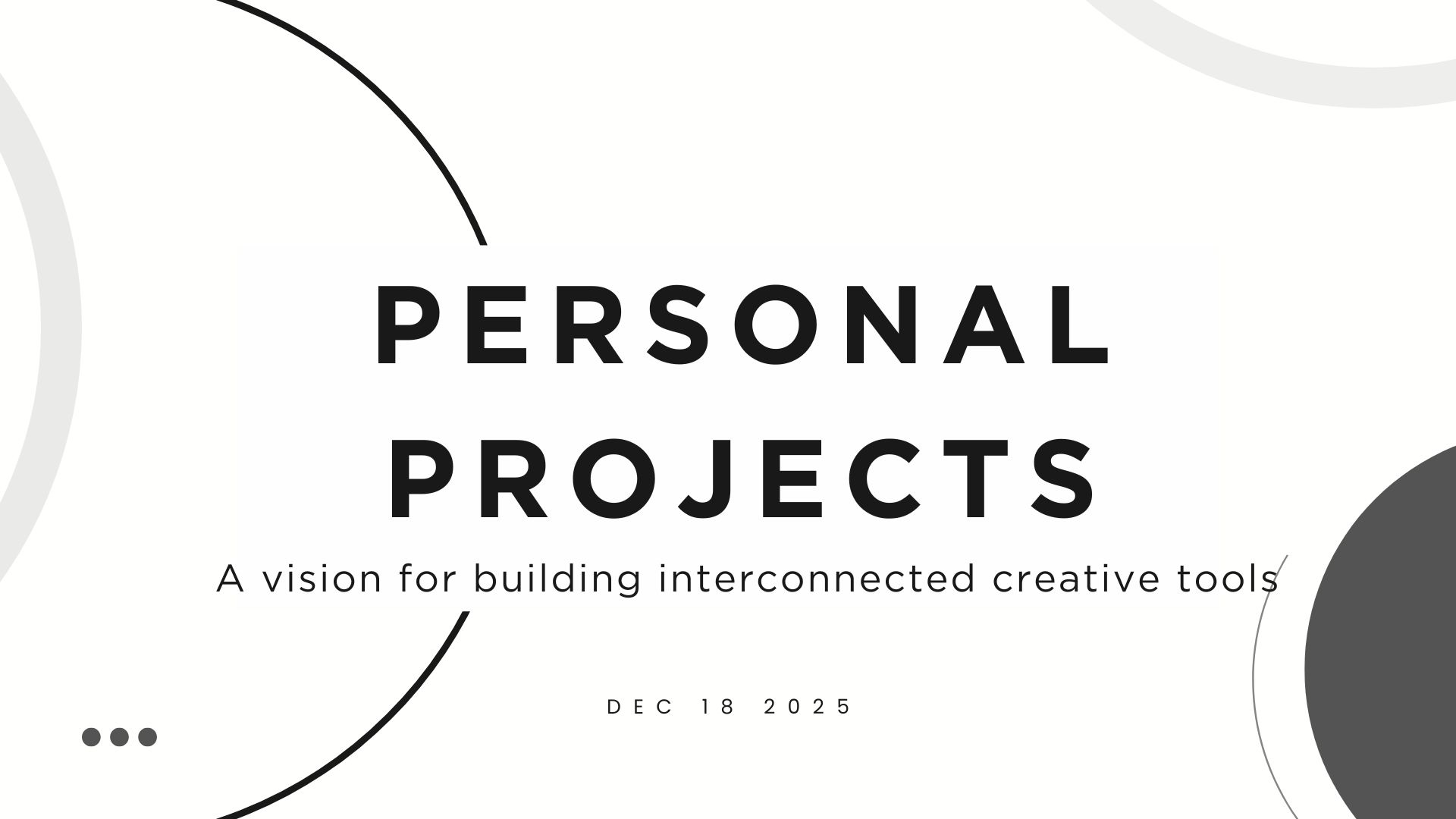 Personal Projects Portfolio